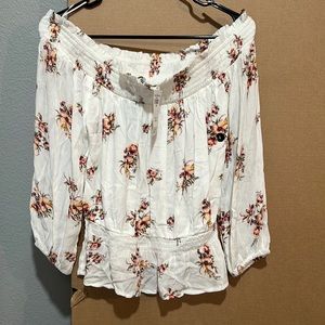 White off the shoulder top